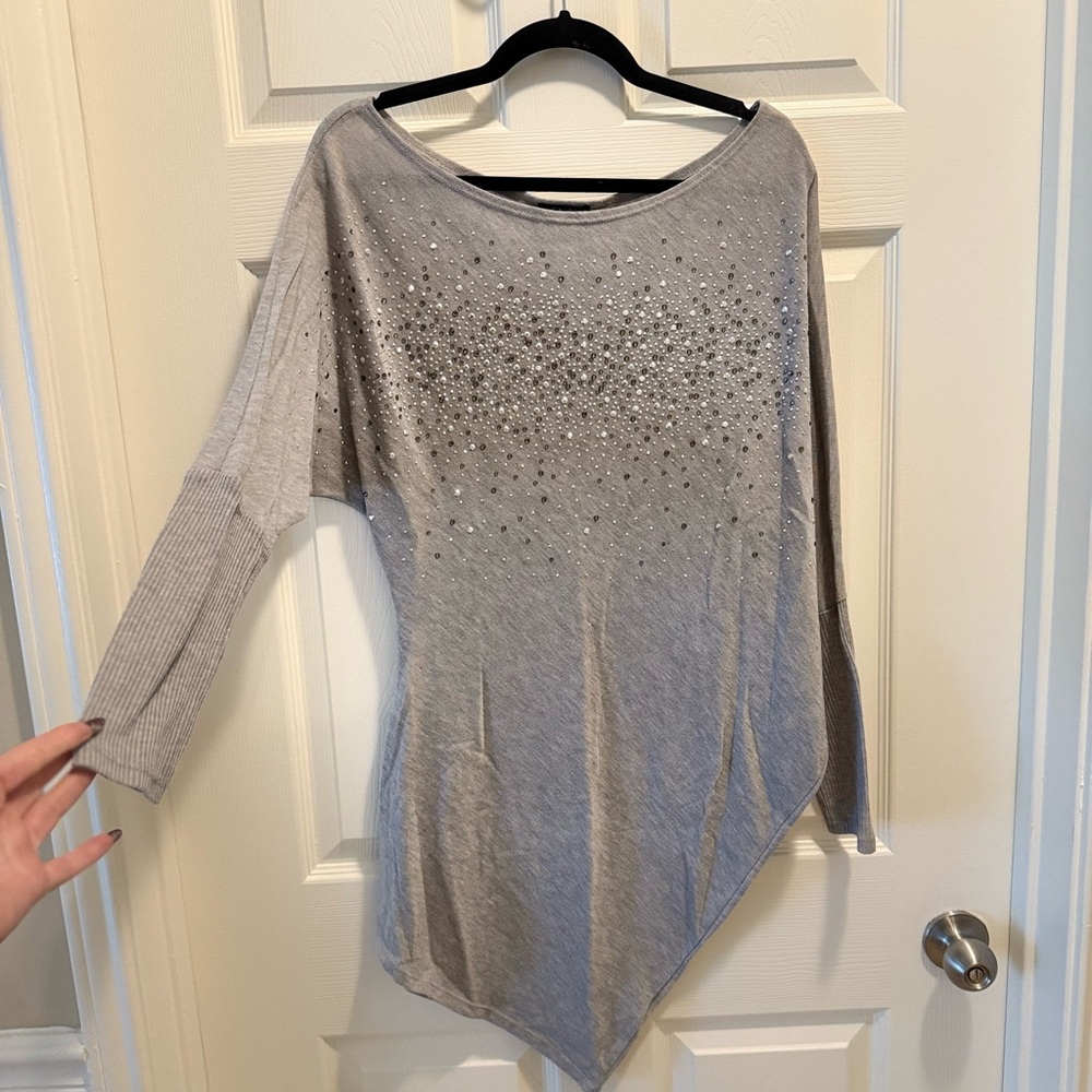 Venus - Asymmetrical Women's Tunic Off the Shoulder Top